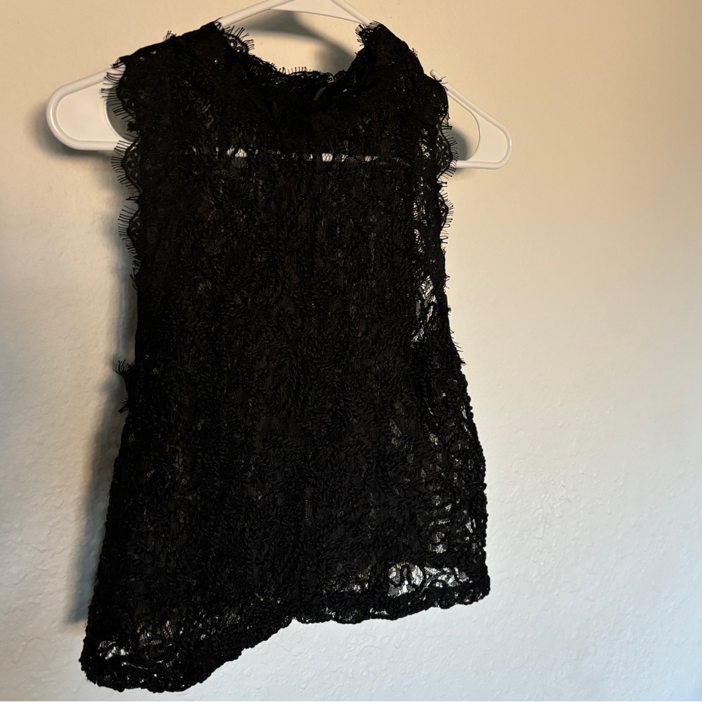 Black Lace Tank Top